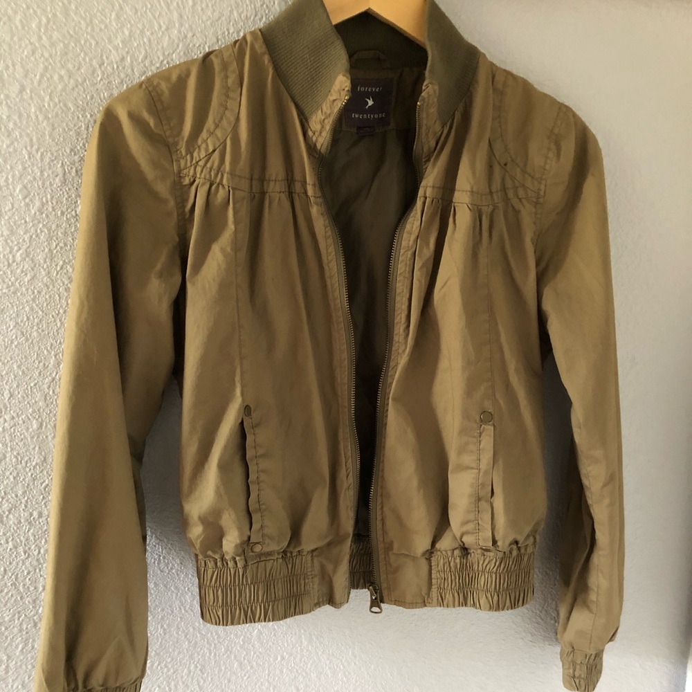 Forever21 Olive Green Bomber Jacket